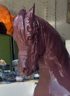 Huppelpaardje klaar voor penseelafwerking.