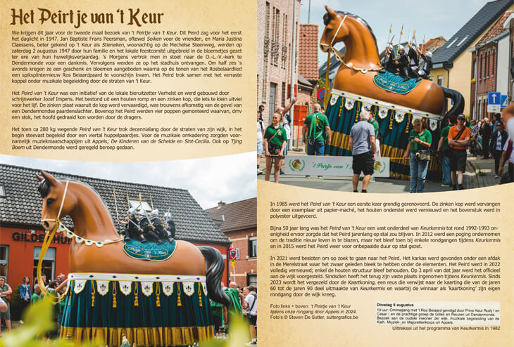 Artikel over 't Peirtje van 't Keur in Te Peird Door Appels, editie 2025